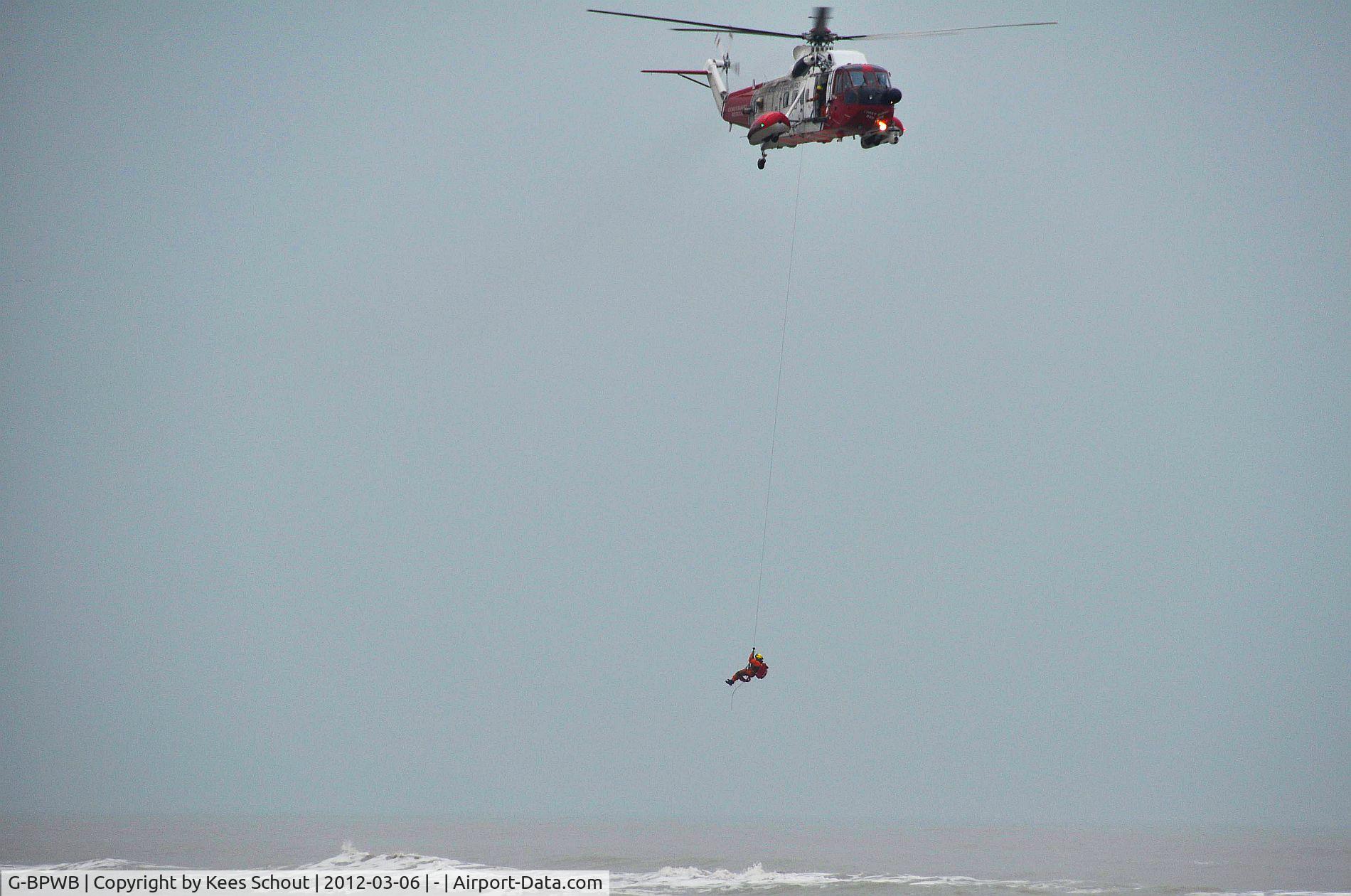 G-BPWB, 1979 Sikorsky S-61N C/N 61-822, Observed at the beach of Terschelling (Neth.)