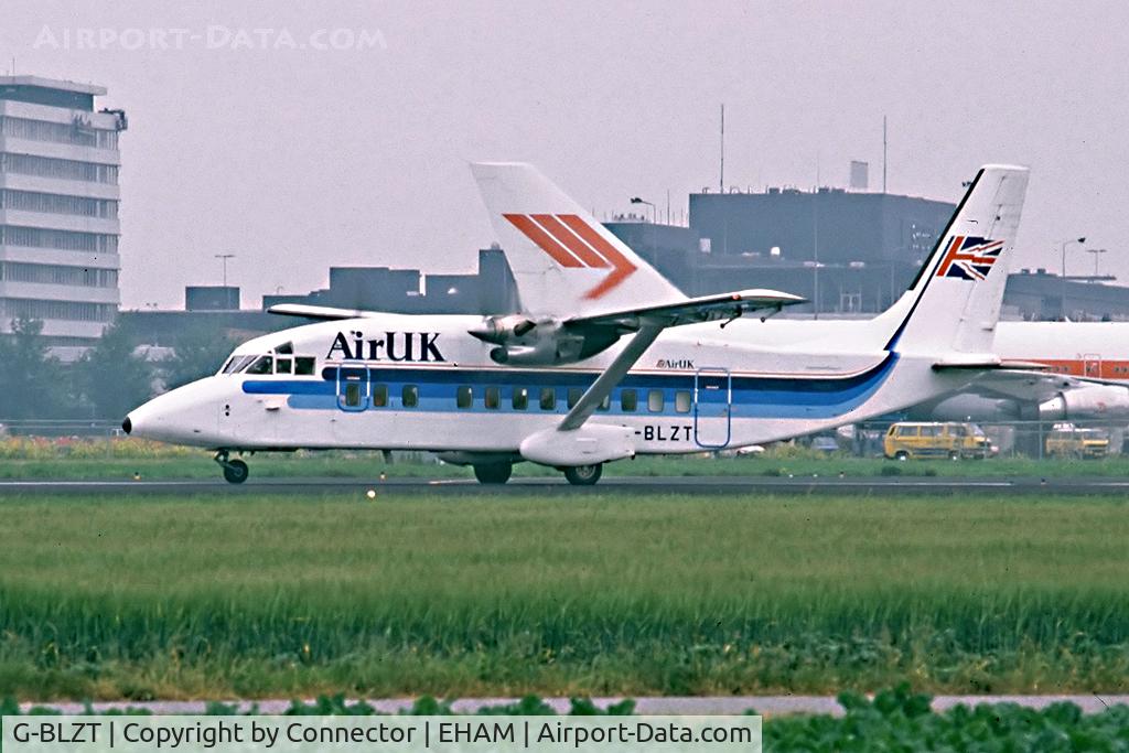 G-BLZT, 1985 Short 360-100 C/N SH.3676, Scanned from slide.
