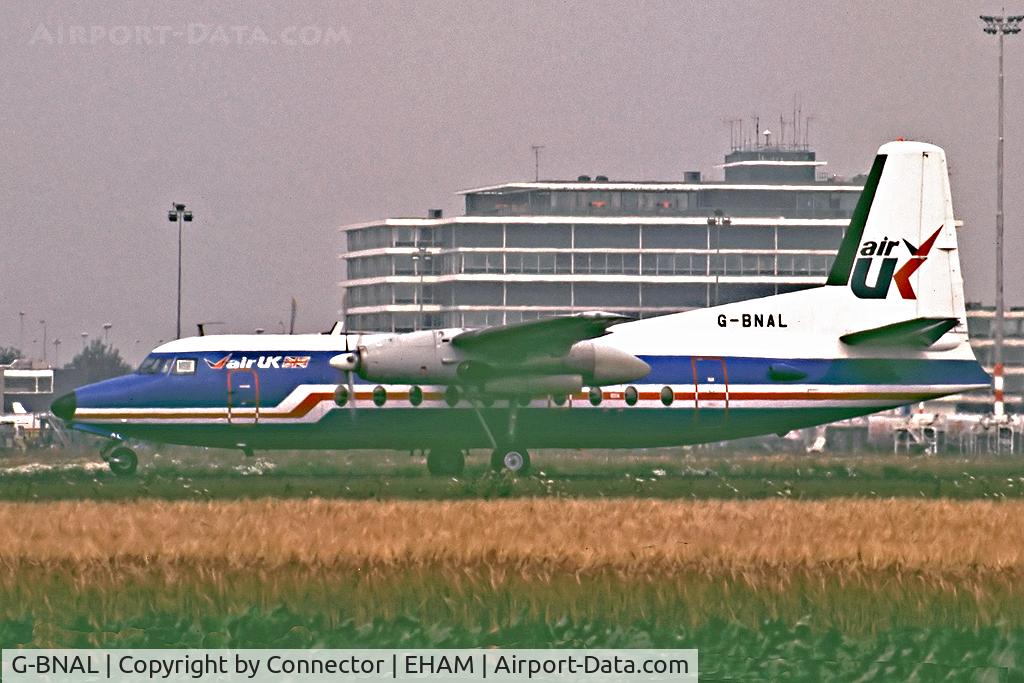 G-BNAL, 1967 Fokker F.27-600 Friendship C/N 10334, Scanned from slide.