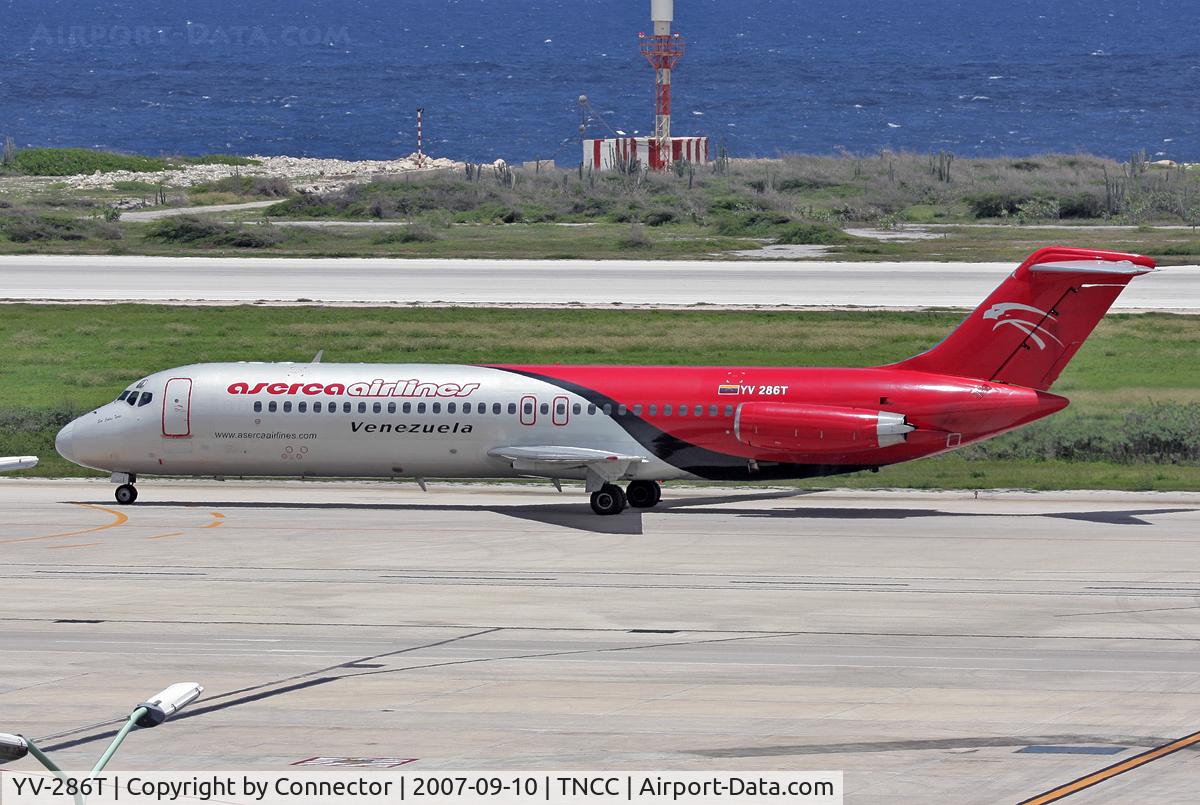 YV-286T, 1970 Douglas DC-9-32 C/N 47473/598, Arriving at Curacao.