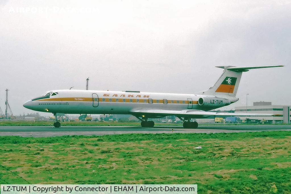 LZ-TUM, 1973 Tupolev Tu-134A-3 C/N 3351906, Scanned from slide.