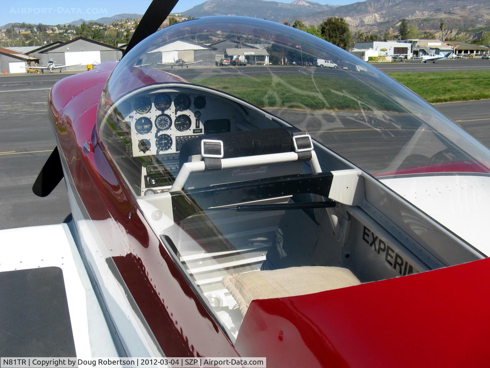 N81TR, Vans RV-4 C/N 009, 2010 Irving IRBD-4, Lycoming IO-540-EXP 330 Hp, full custom panel, tandem seats