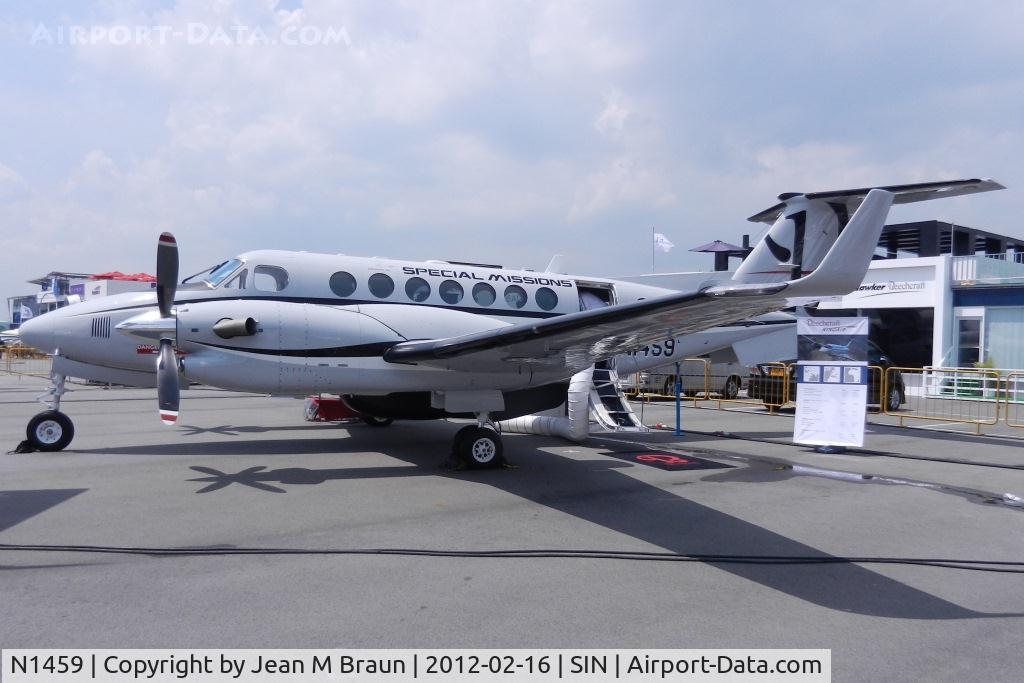 N1459, Hawker Beechcraft 350ER King Air (B300CER) C/N FL-667, Singapore Airshow 2012