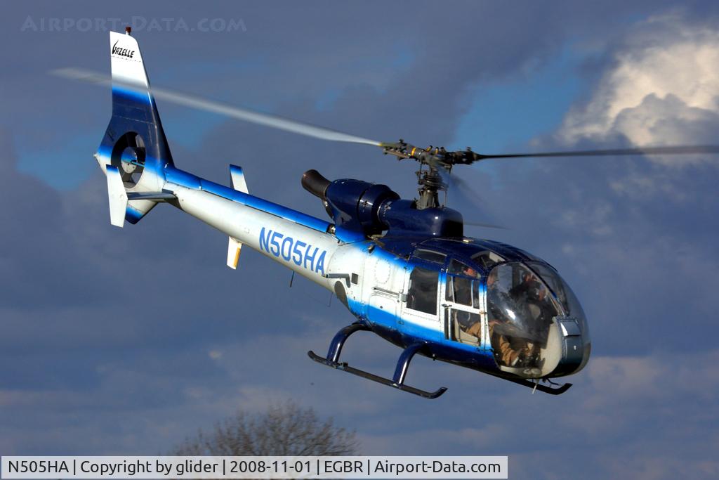 N505HA, 1972 Aerospatiale SA-341G Gazelle C/N 1022, Heading down to the refuelling area