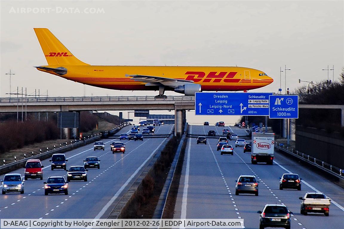 D-AEAG, 1991 Airbus A300B4-622R(F) C/N 621, On taxiway to DHL aprons......