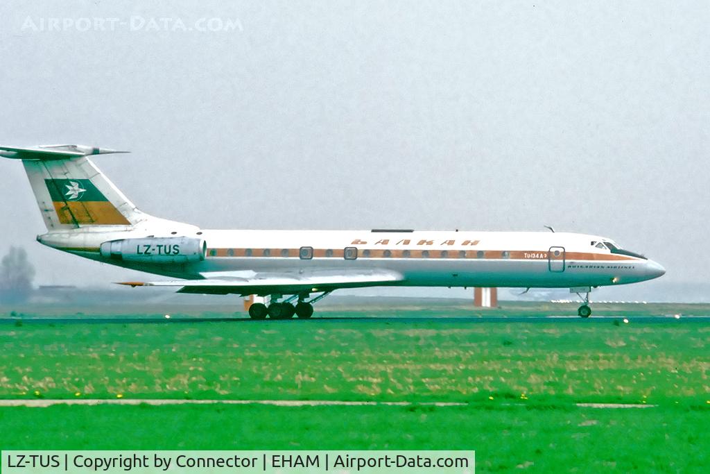 LZ-TUS, 1978 Tupolev Tu-134A-3 C/N 60642, Scanned from slide.