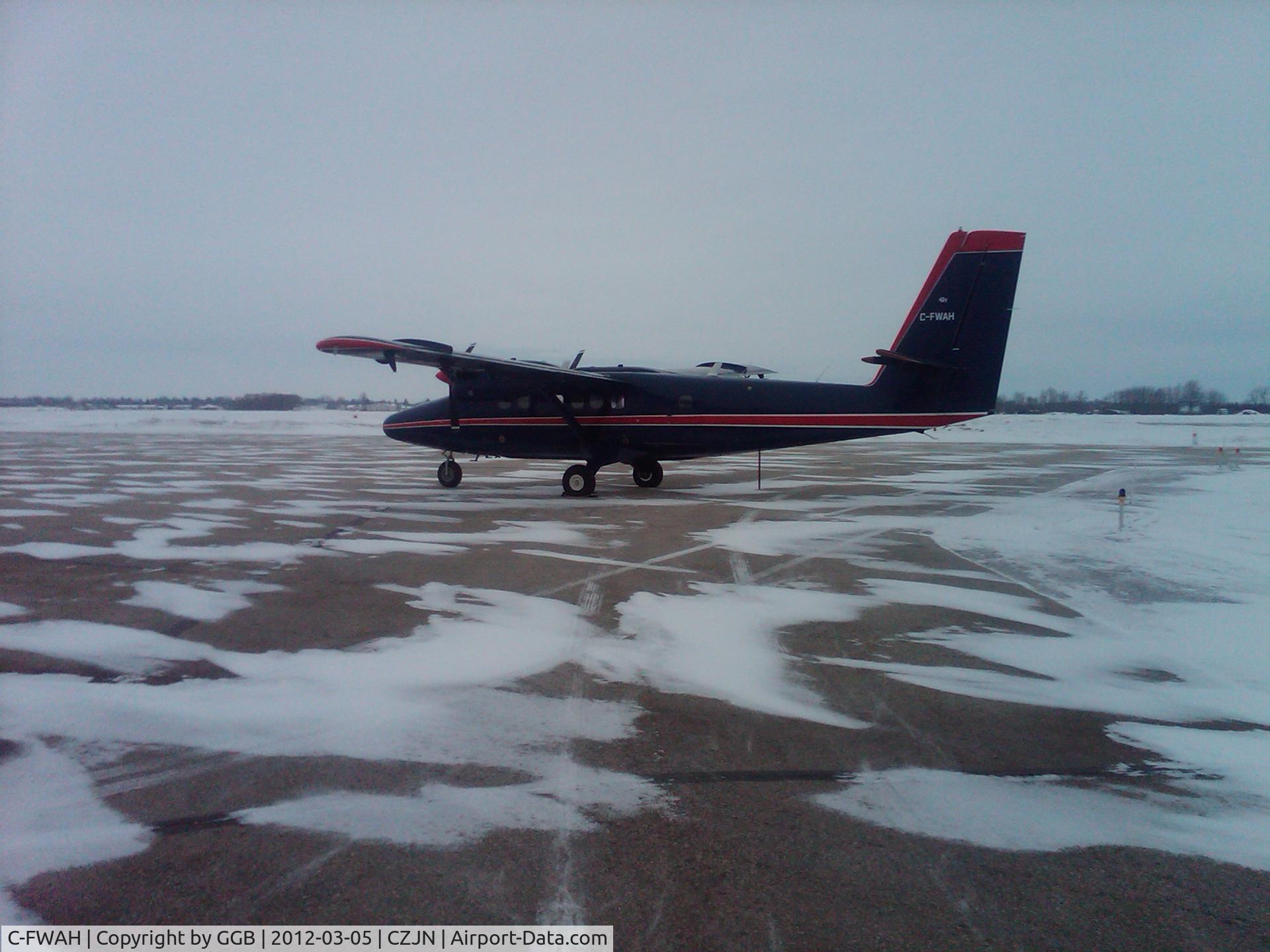 C-FWAH, 1969 De Havilland Canada DHC-6-300 Twin Otter C/N 240, C-FWAH on apron @ CZJN