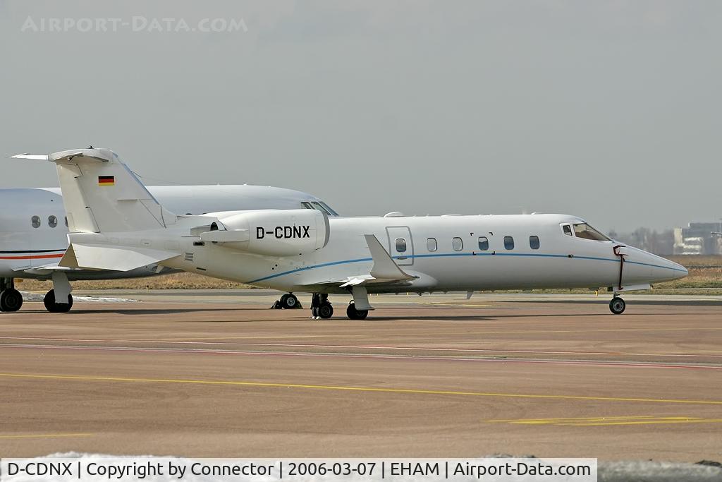 D-CDNX, 2006 Learjet 60 C/N 60-231, Waiting on a ramp at Schiphol.