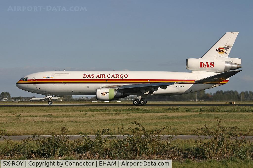 5X-ROY, 1979 McDonnell Douglas DC-10-30F C/N 47818, At the Polderbaan.