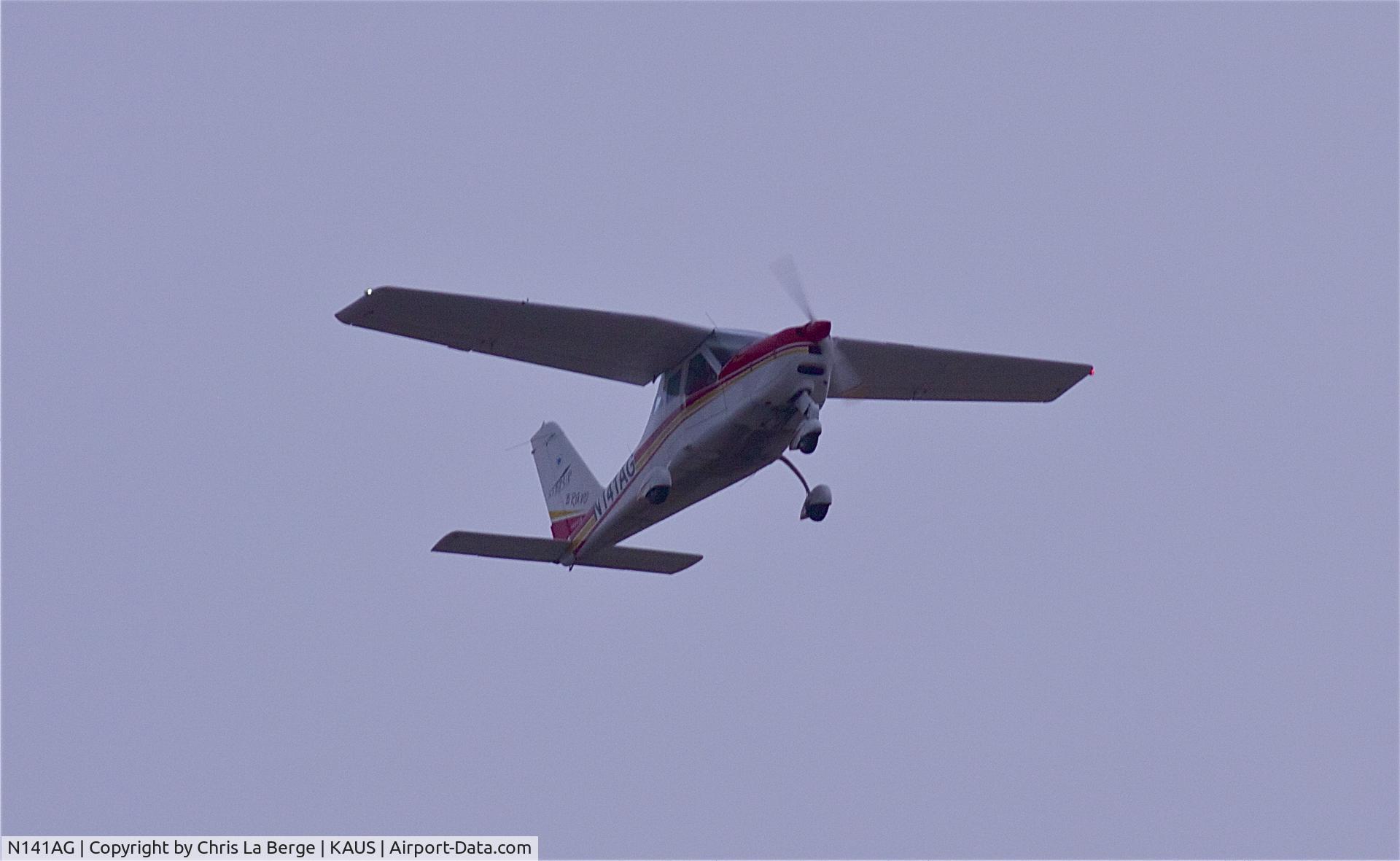 N141AG, 2007 Tecnam P-2004 Bravo C/N 104, In flight at KAUS