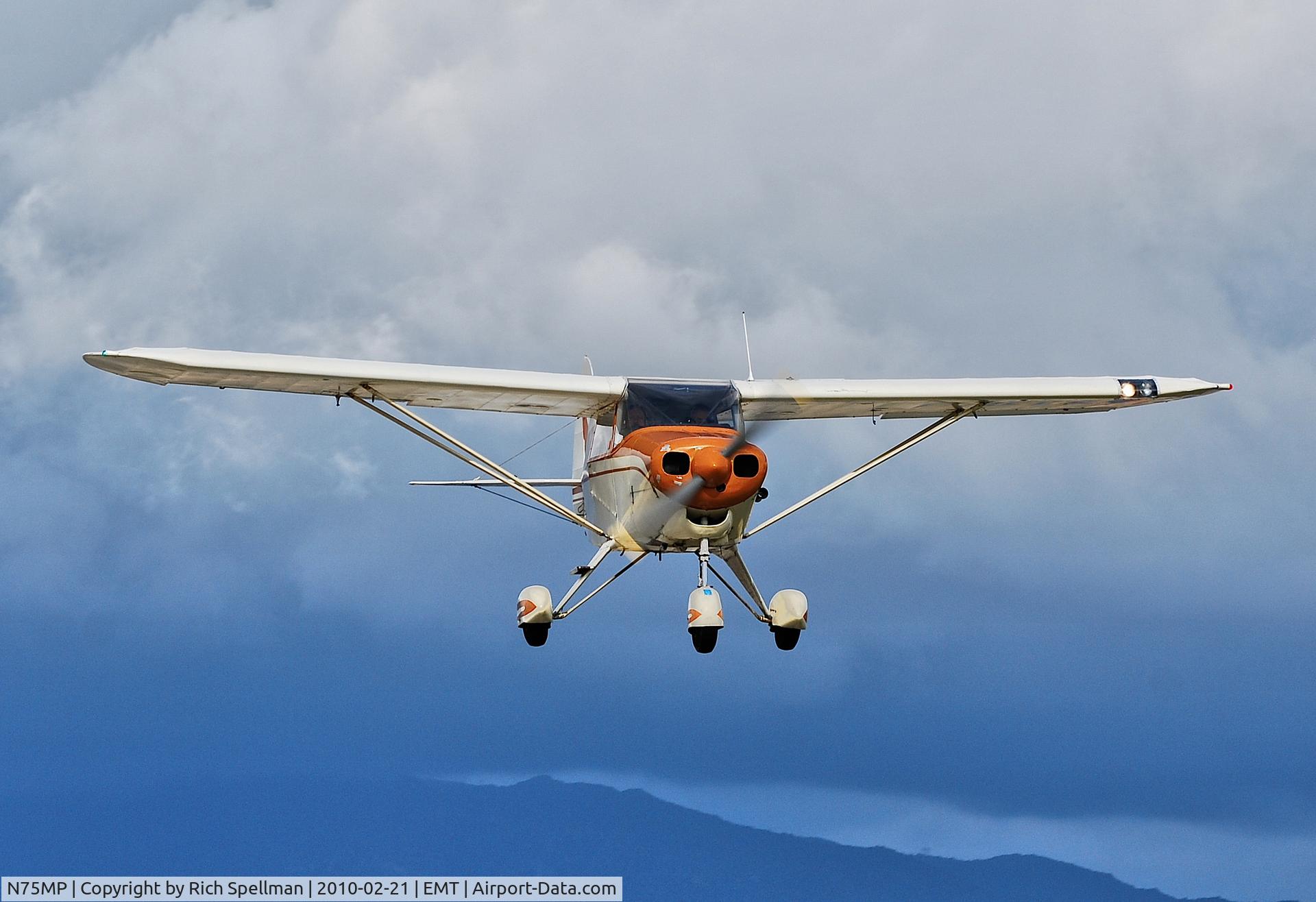 N75MP, Piper PA-22-108 Colt Colt C/N 22-8702, Piper PA-22-108 Colt on final El Monte Airport
