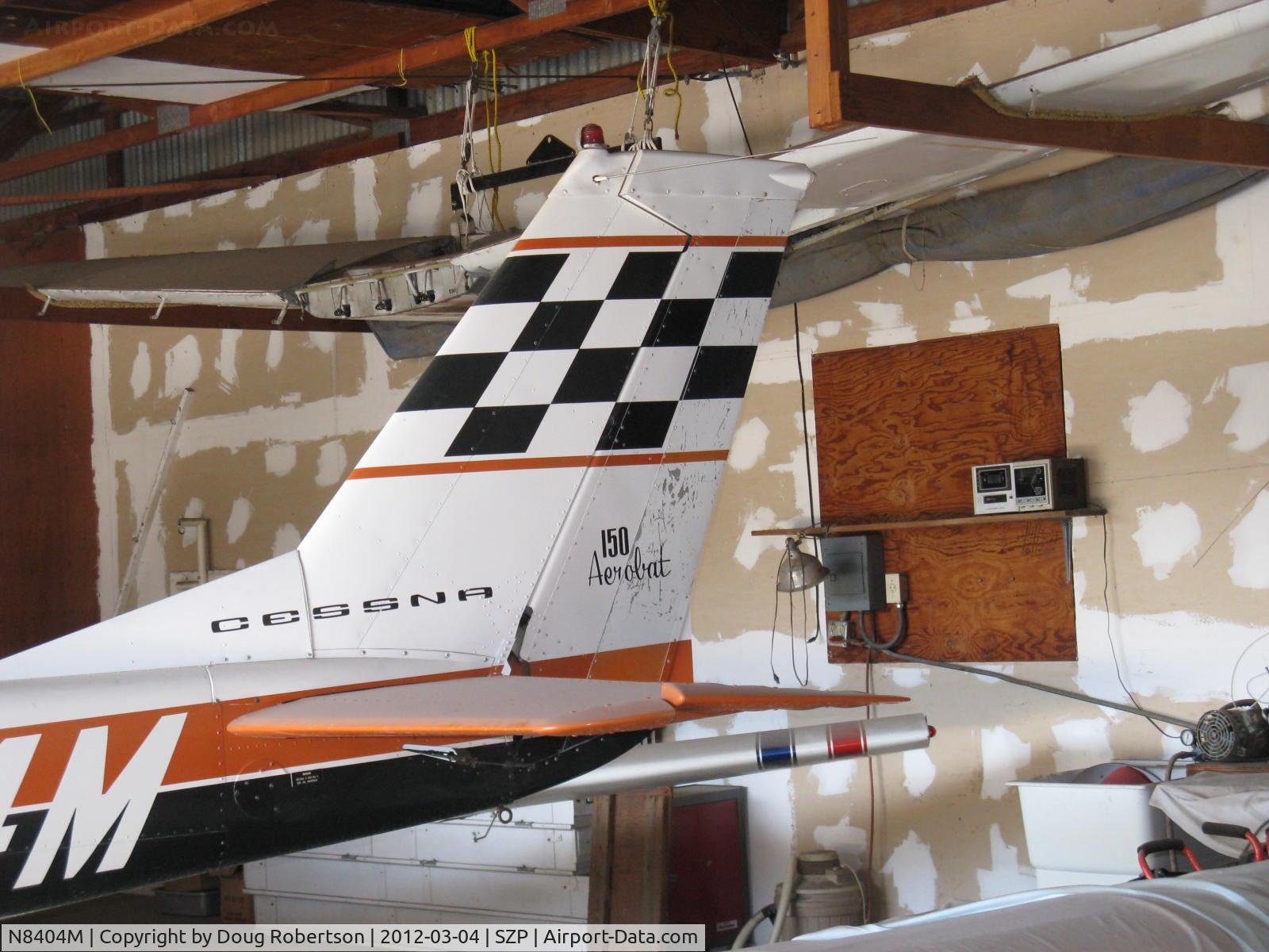 N8404M, 1969 Cessna A150K Aerobat C/N A15000104, 1970 Cessna A150K AEROBAT, Lycoming O-320-E2D 150 Hp upgrade by AVCON's STC, cowl mod & battery weight relocated. Cessna Aerobat logos.