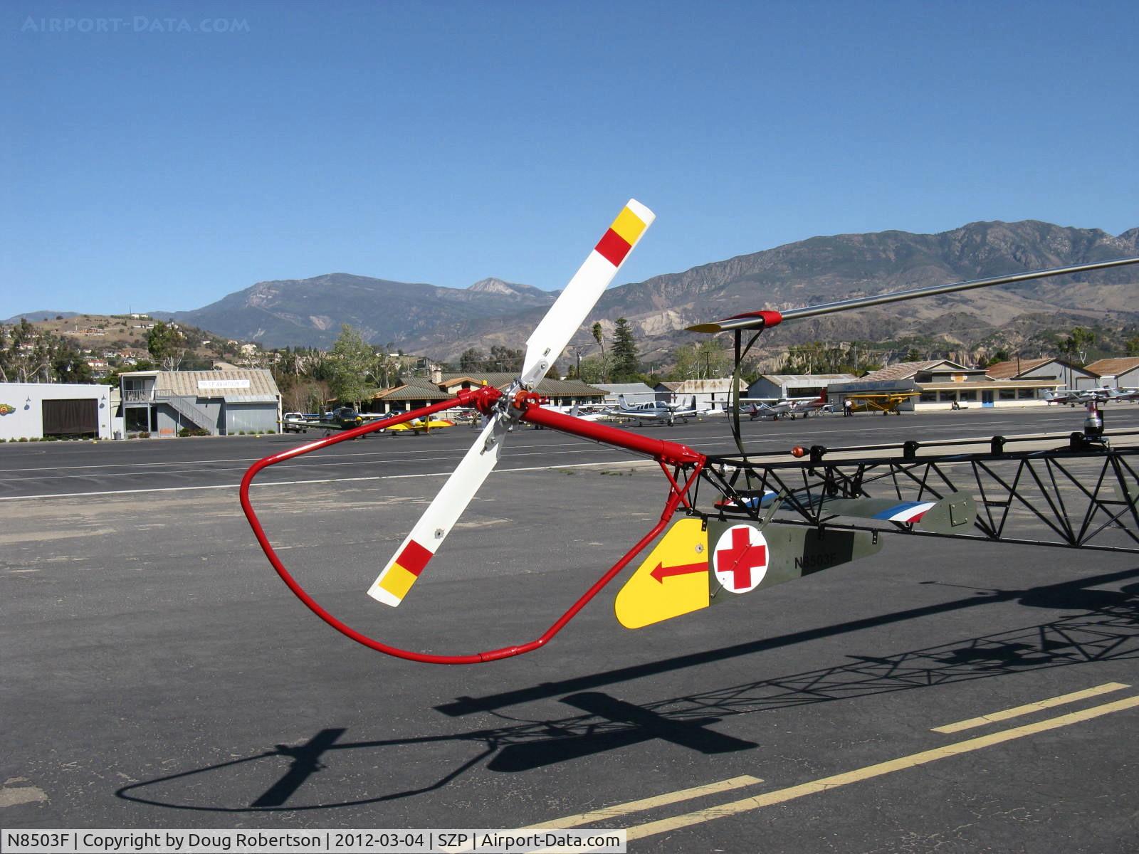N8503F, 1965 Bell 47G-4 C/N 3350, 1965 Bell 47G-4, Lycoming VO-540 305 Hp, anti-torque rotor assembly