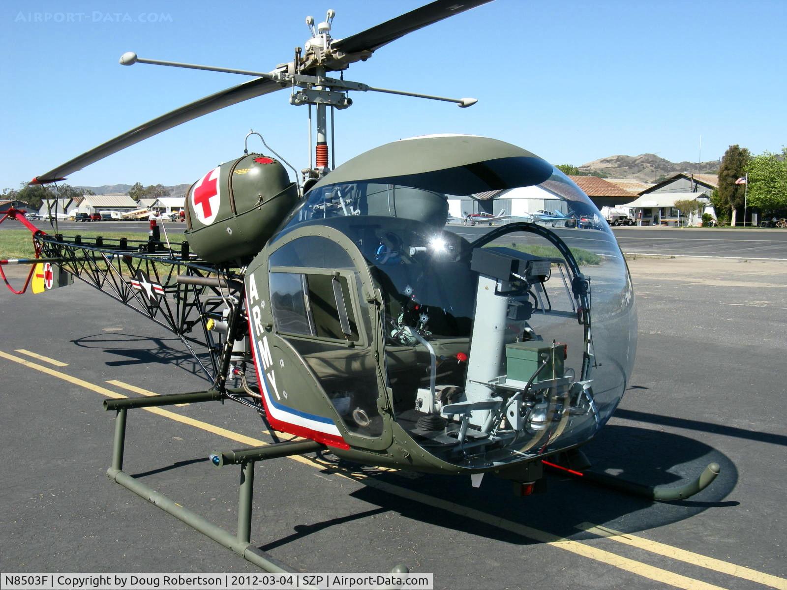N8503F, 1965 Bell 47G-4 C/N 3350, 1965 Bell 47G-4, Lycoming VO-540 305 Hp