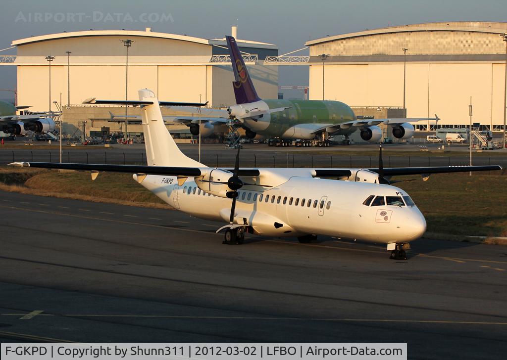 F-GKPD, 1990 ATR 72-202 C/N 177, Now in all white...