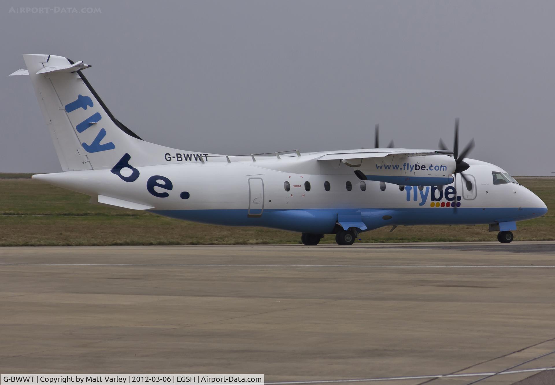 G-BWWT, 1995 Dornier 328-100 C/N 3022, Taxiing to RWY 27