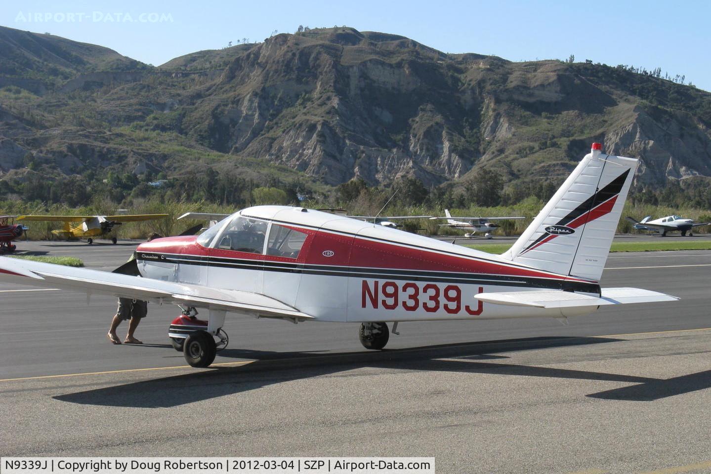 N9339J, 1966 Piper PA-28-180 Cherokee C/N 28-3436, 1966 Piper PA-28-180 CHEROKEE, Lycoming O&VO-360 180 Hp, spotting aircraft