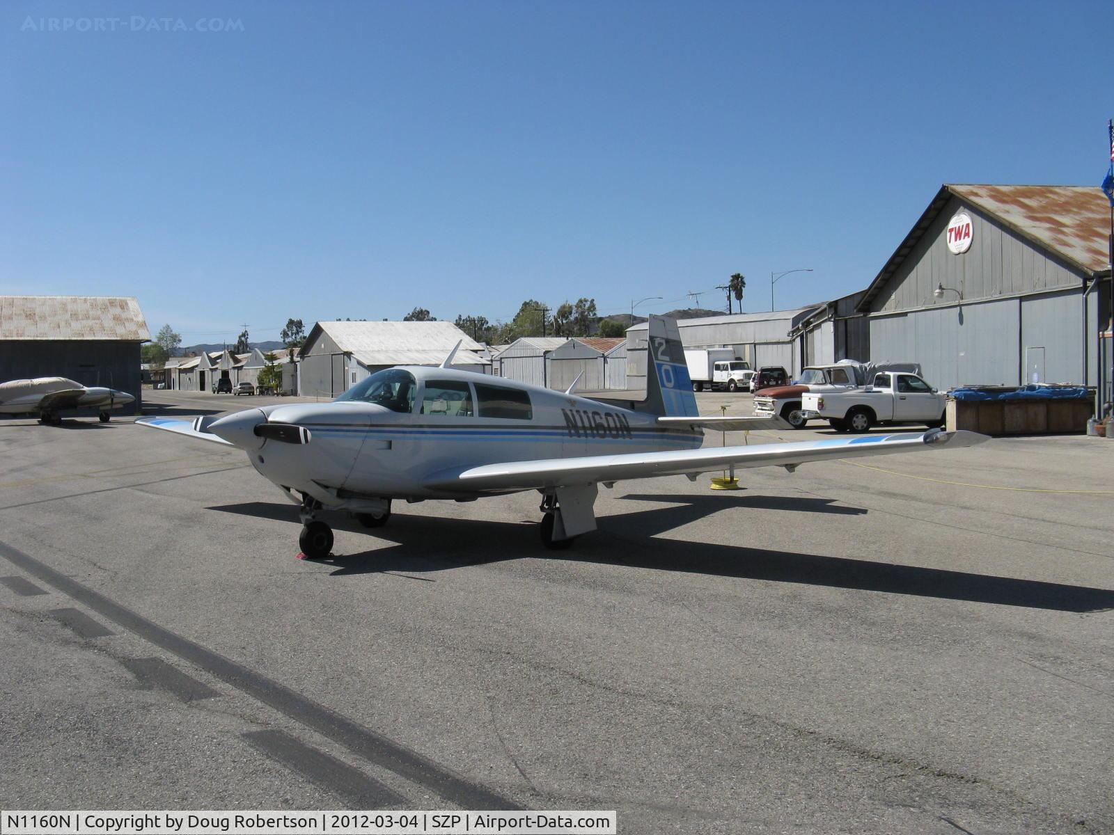 N1160N, 1982 Mooney M20J 201 C/N 24-1274, 1982 Mooney M20J 201, Lycoming O&VO-360 200 Hp