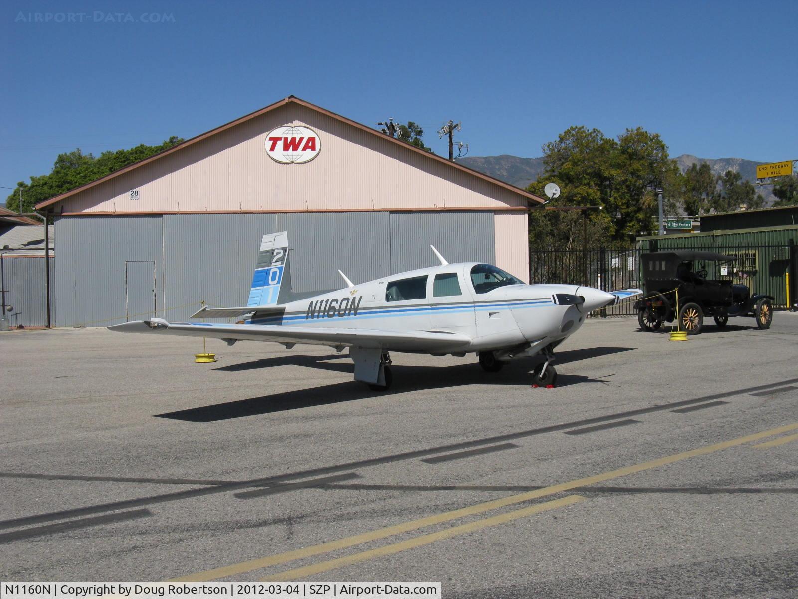 N1160N, 1982 Mooney M20J 201 C/N 24-1274, 1982 Mooney M20J 201, Lycoming O&VO-360 200 Hp