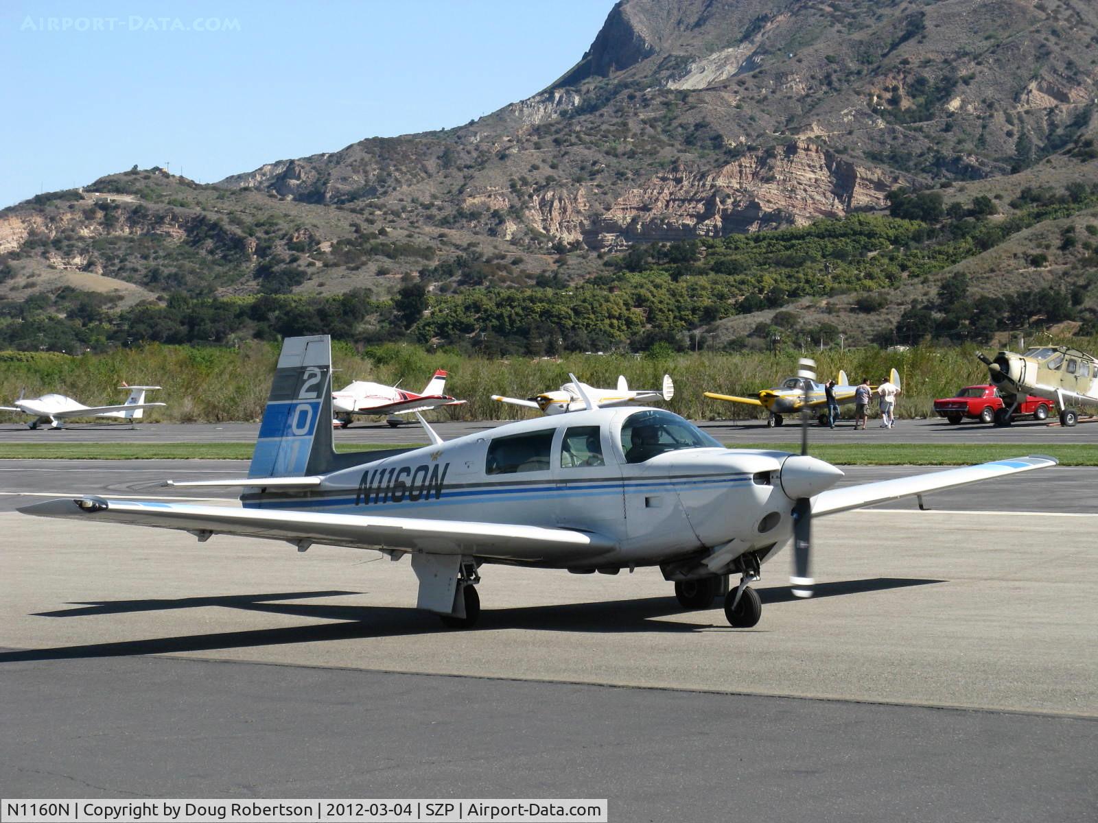 N1160N, 1982 Mooney M20J 201 C/N 24-1274, 1982 Mooney M20J 201, Lycoming O&VO-360 200 Hp, taxi to Rwy 04
