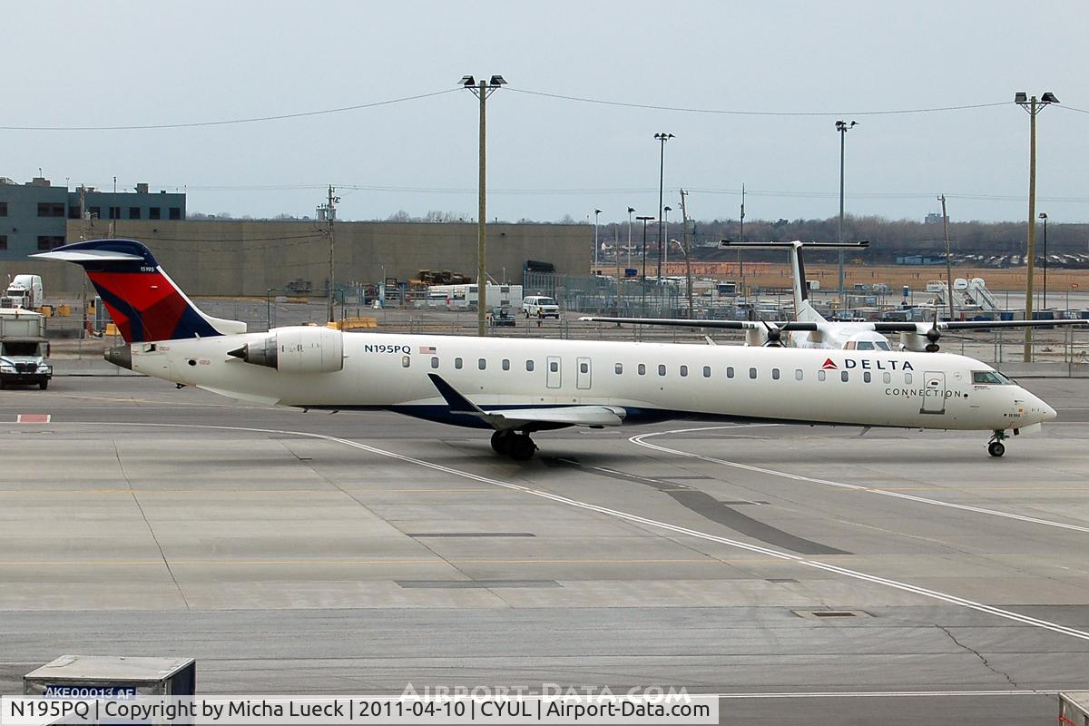 N195PQ, 2008 Bombardier CRJ-900ER (CL-600-2D24) C/N 15195, At Montreal