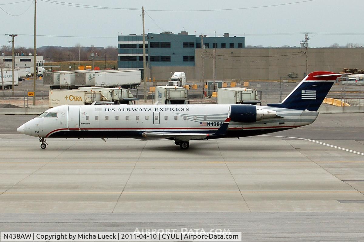 N438AW, 2003 Bombardier CRJ-200LR (CL-600-2B19) C/N 7748, At Montreal