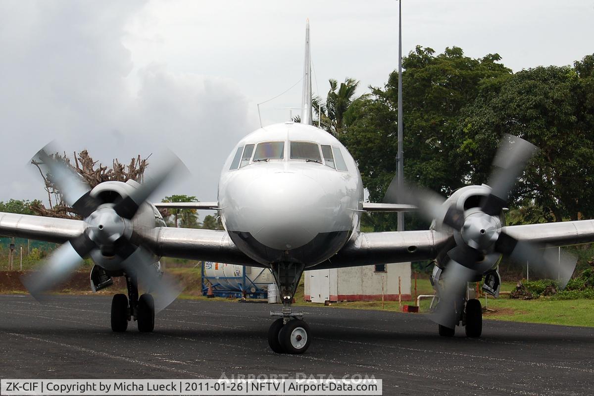 ZK-CIF, 1956 Convair 580 C/N 381, At Vava'u