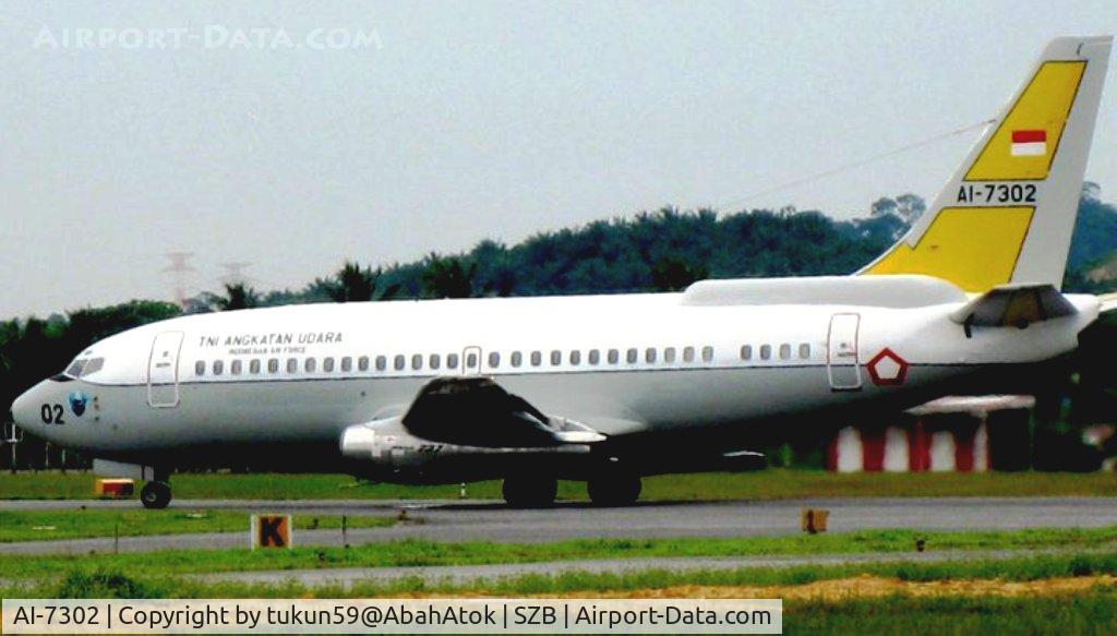 AI-7302, 1983 Boeing 737-2X9 Surveiller C/N 22778/947, Tentara Nasional Indonesia Angkatan Udara, 
TNI–AU