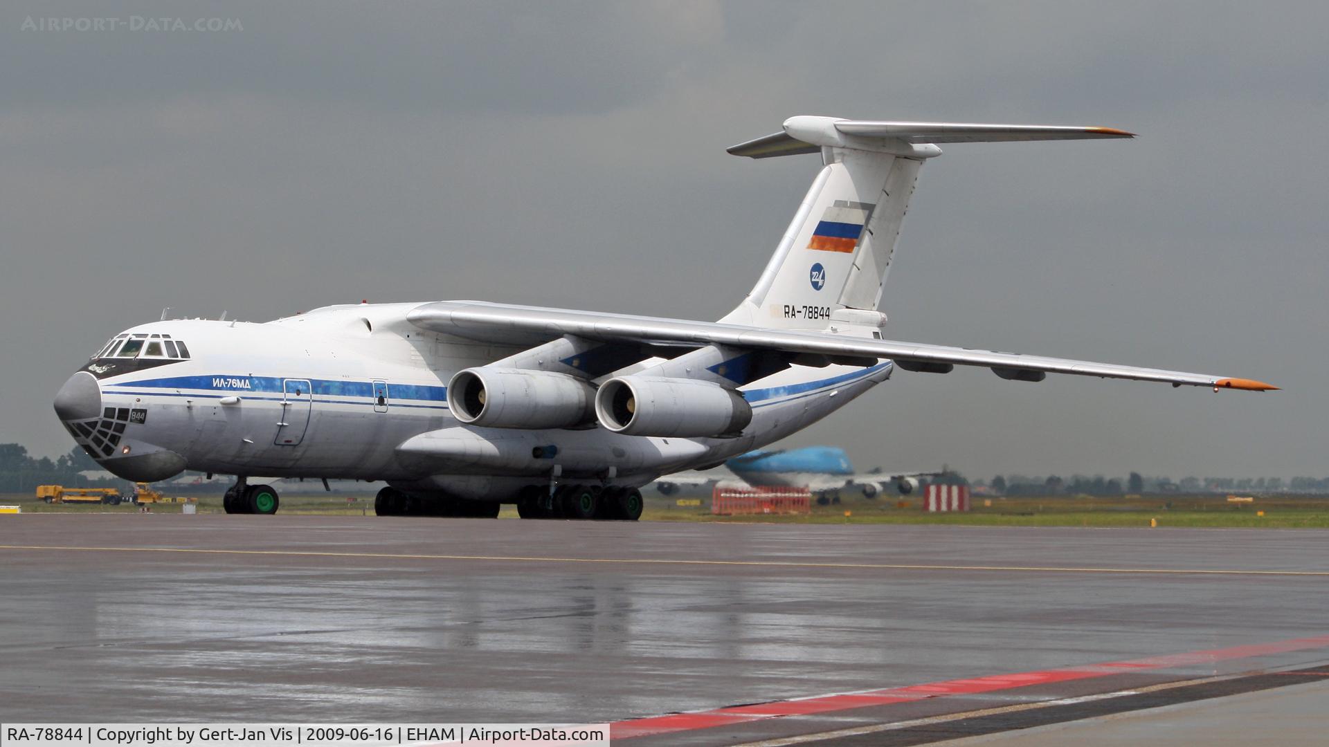 RA-78844, Ilyushin Il-76MD C/N 1003403092, On the P-ramp at AMS