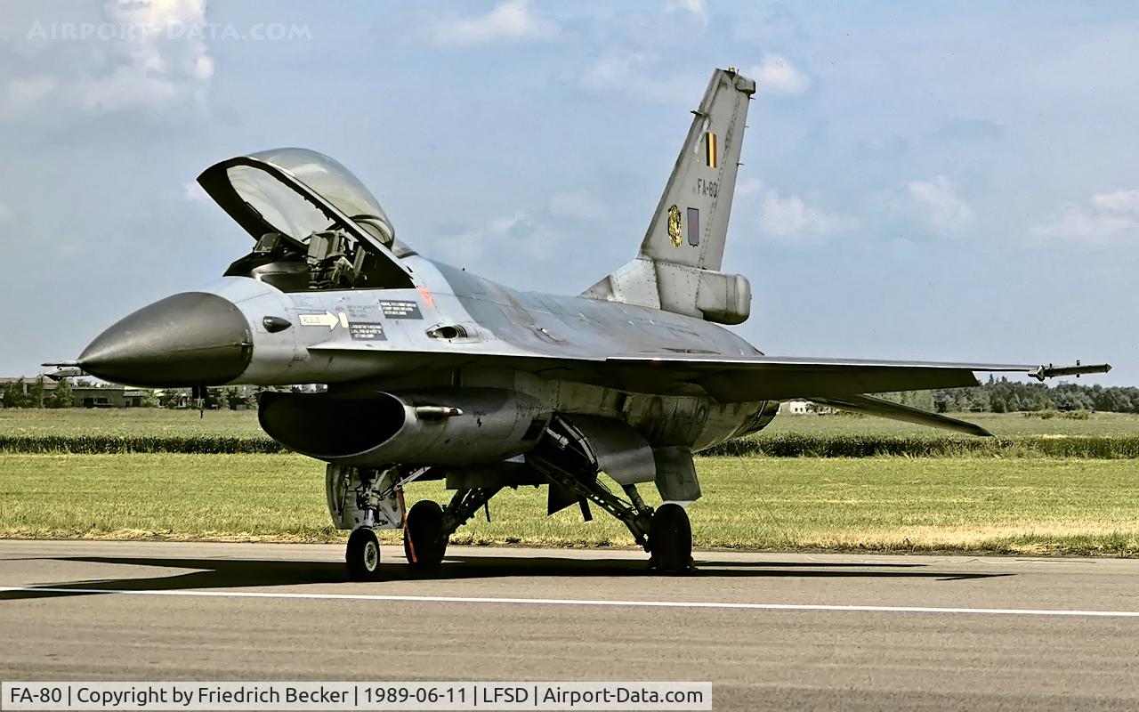 FA-80, SABCA F-16AM Fighting Falcon C/N 6H-80, static display