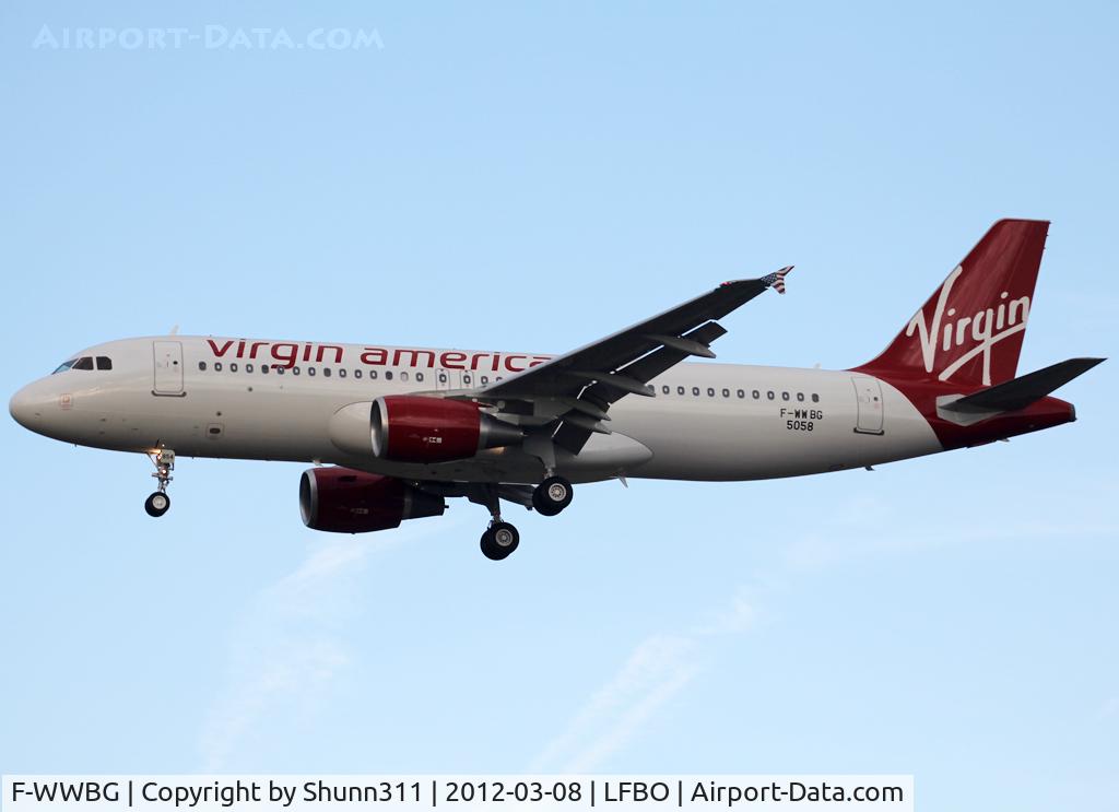 F-WWBG, 2012 Airbus A320-214 C/N 5058, C/n 5058 - To be N854VA
