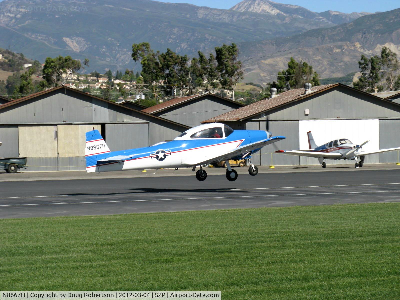 N8667H, 1947 North American Navion C/N NAV-4-667, 1947 North American NAVION, Continental IO-520 285 Hp upgrade, Young Eagles Flight, landing Rwy 04