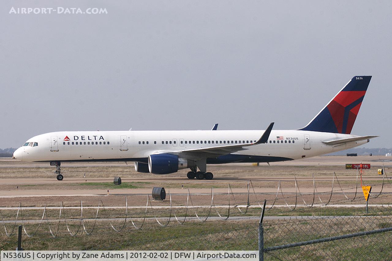 N536US, 1995 Boeing 757-251 C/N 26483, Delta Airlines at DFW Airport