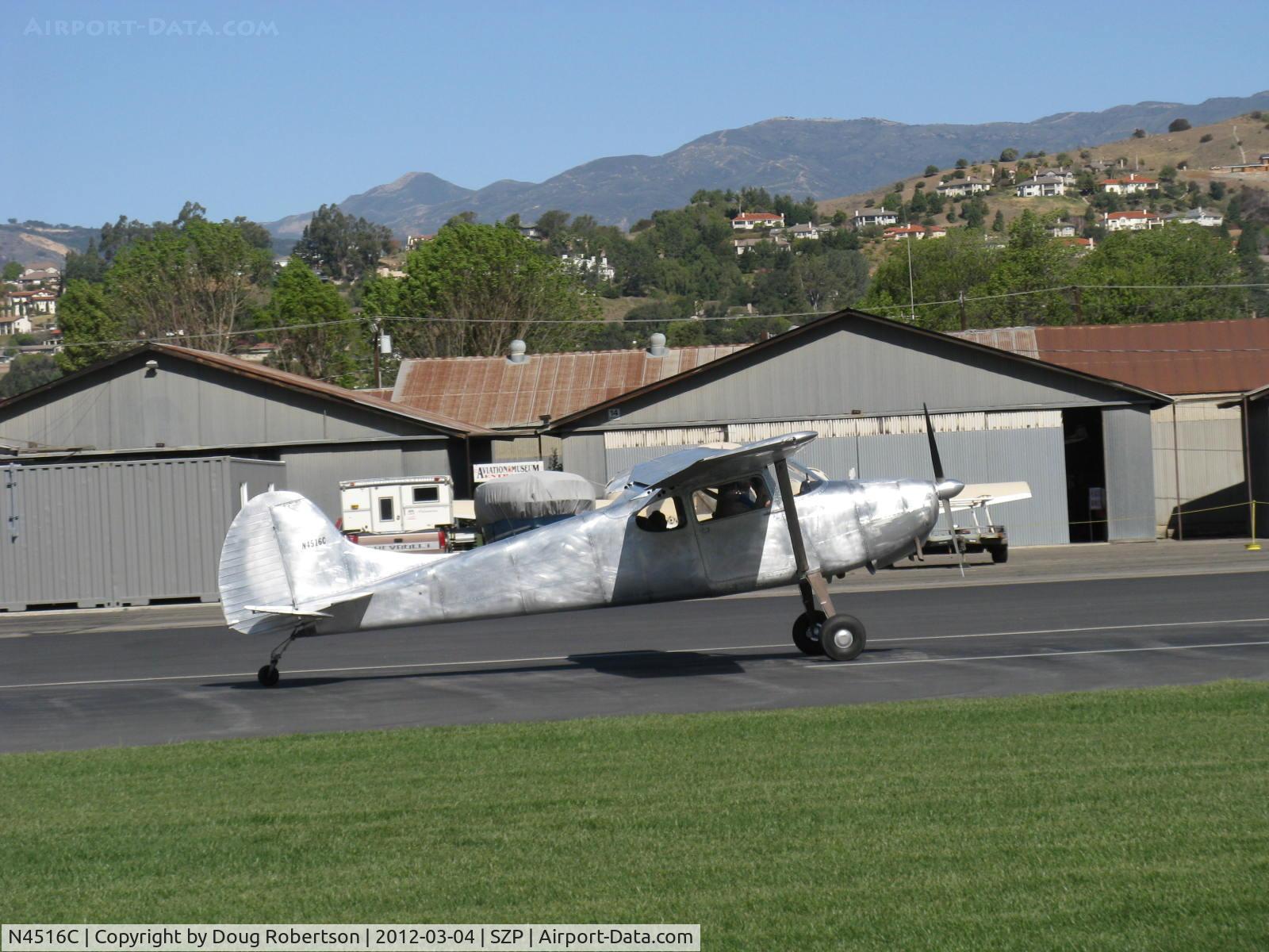 N4516C, 1952 Cessna 170B C/N 25460, 1952 Cessna 170B, Continental C-145-2 145 Hp, landing roll Rwy 04