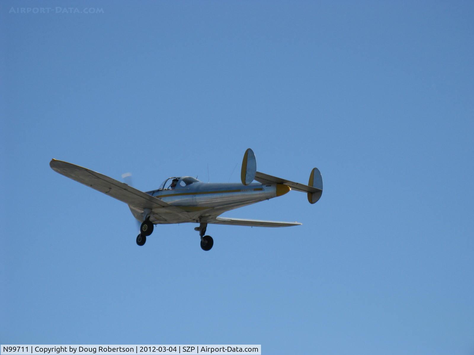 N99711, 1946 Erco 415D Ercoupe C/N 2334, 1946 ERCO Ercoupe 415-D, Continental O-200 100 Hp upgrade, takeoff climb Rwy 04