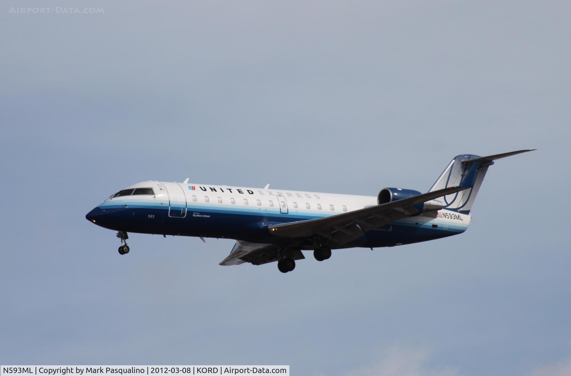 N593ML, 2001 Bombardier CRJ-200ER (CL-600-2B19) C/N 7465, CL-600-2B19