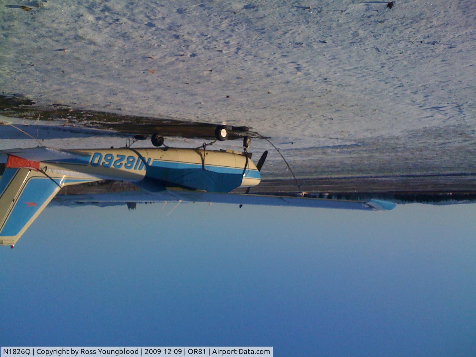 N1826Q, 1971 Cessna 177RG Cardinal C/N 177RG0226, N1826Q parked outside in winter