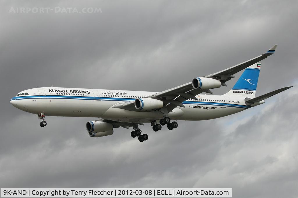 9K-AND, 1995 Airbus A340-313 C/N 104, Kuwait Airbus A340-313, c/n: 104