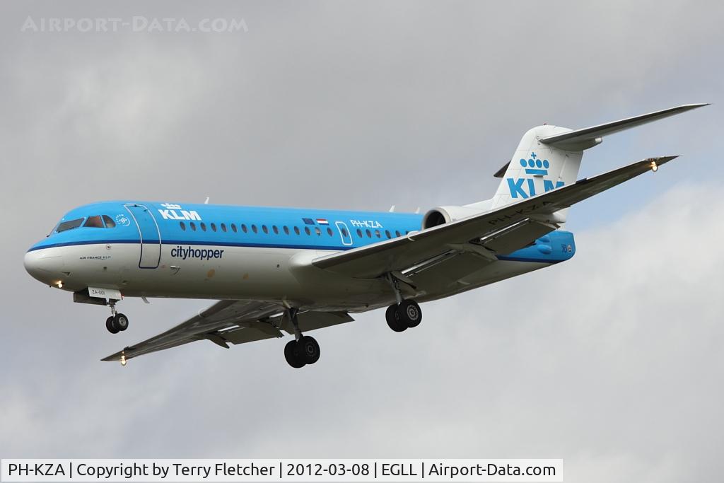 PH-KZA, 1996 Fokker 70 (F-28-070) C/N 11567, KLM 1996 Fokker 100 (F28-0100), c/n: 11567