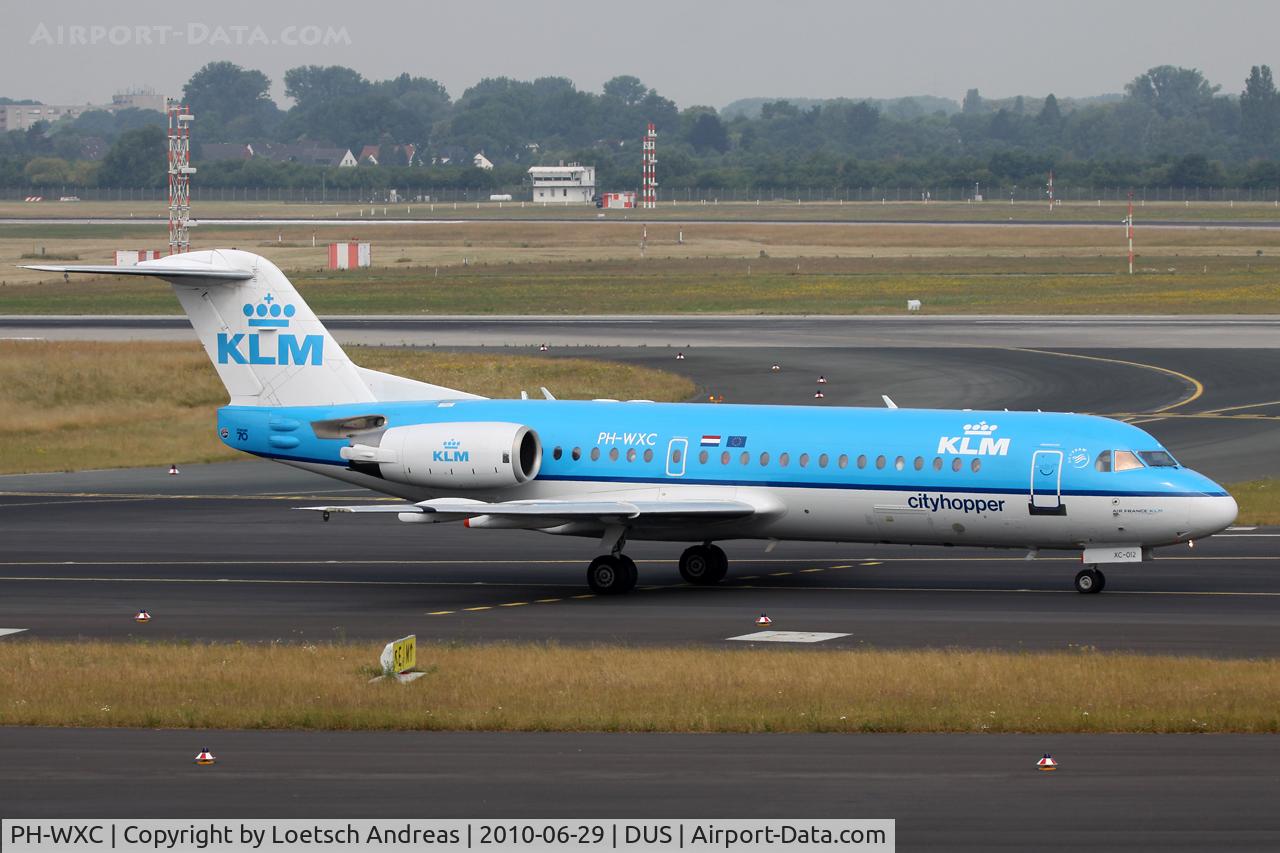 PH-WXC, 1996 Fokker 70 (F-28-0070) C/N 11574, KLM Cityhopper