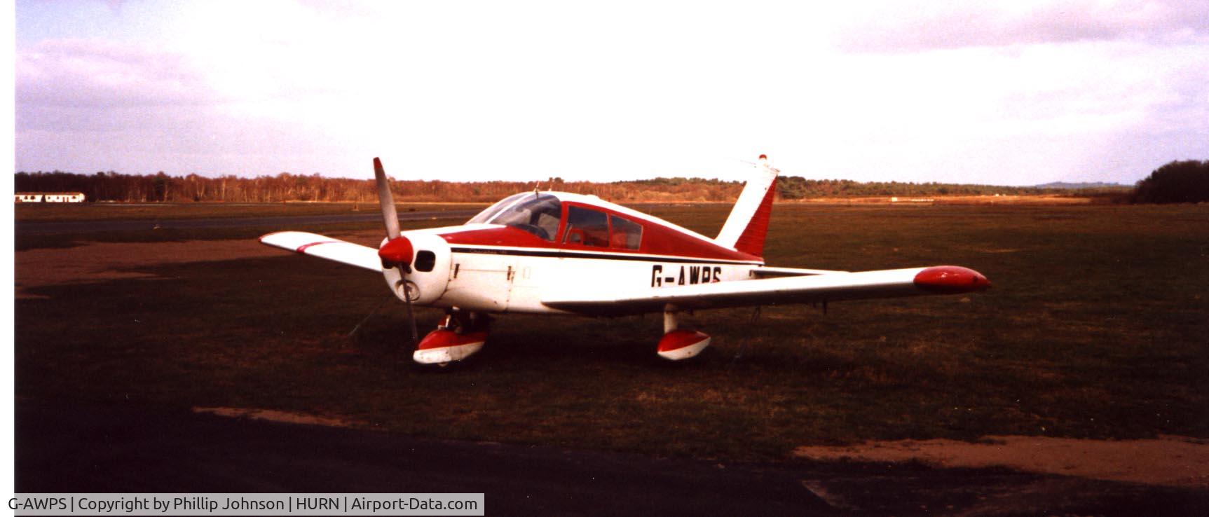 G-AWPS, 1964 Piper PA-28-140 Cherokee C/N 28-20196, I was a 20% owner of this aircraft in 1986/87.  We subsequently purchased G-WARR which was a Piper Warrior II I found in Oregon, USA