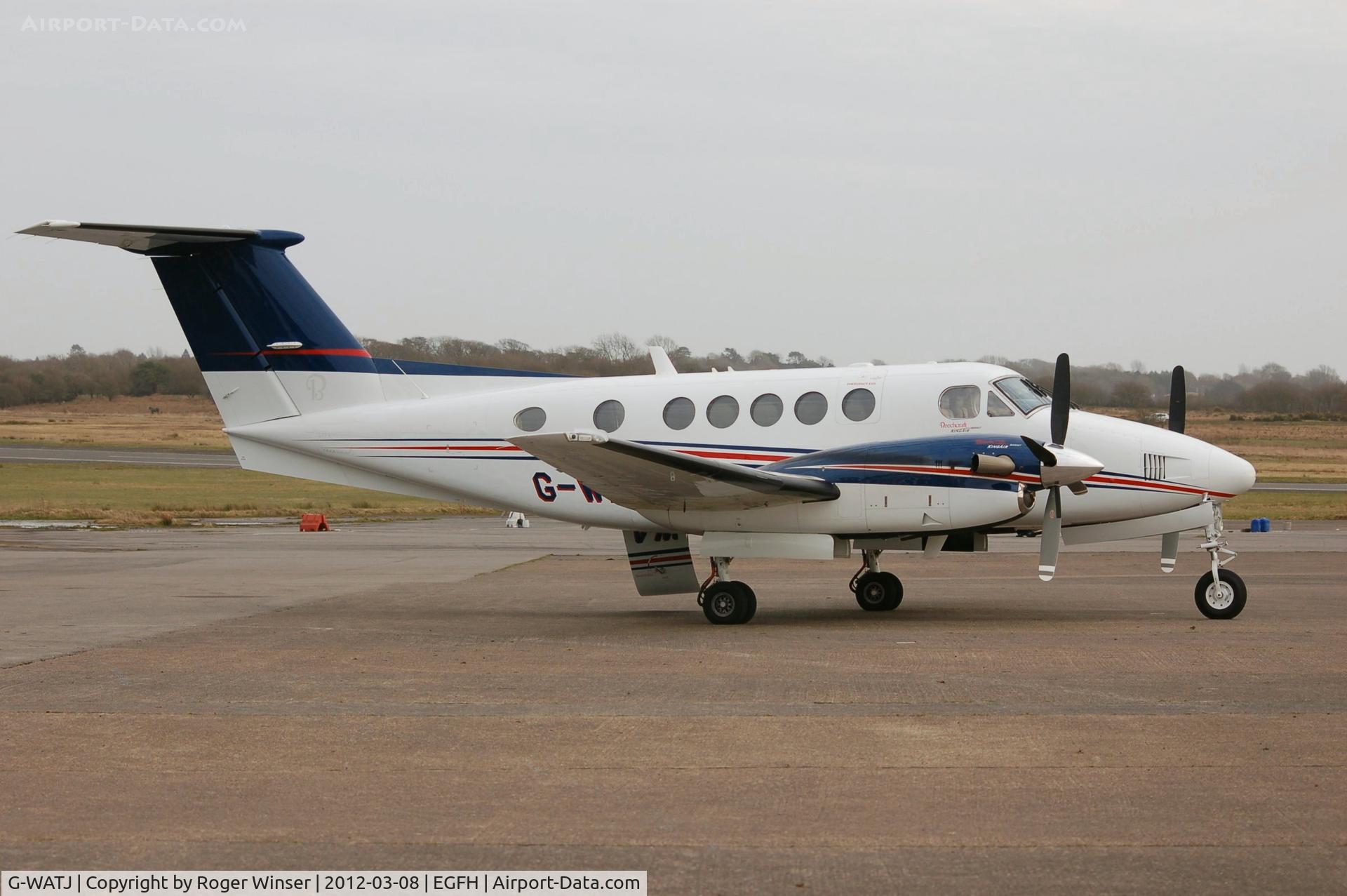 G-WATJ, 2007 Hawker Beechcraft B200GT King Air C/N BY-14, Beech B200GT Super King Air of Saxonhenge Ltd. De-registered 25 July 2012.