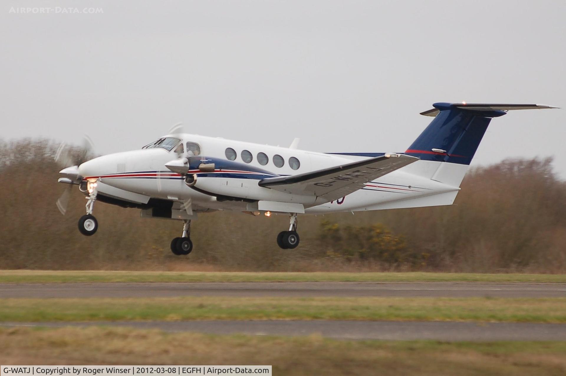 G-WATJ, 2007 Hawker Beechcraft B200GT King Air C/N BY-14, Beech B200GT Super King Air of Saxonhenge Ltd. De-registered 25 July 2012.