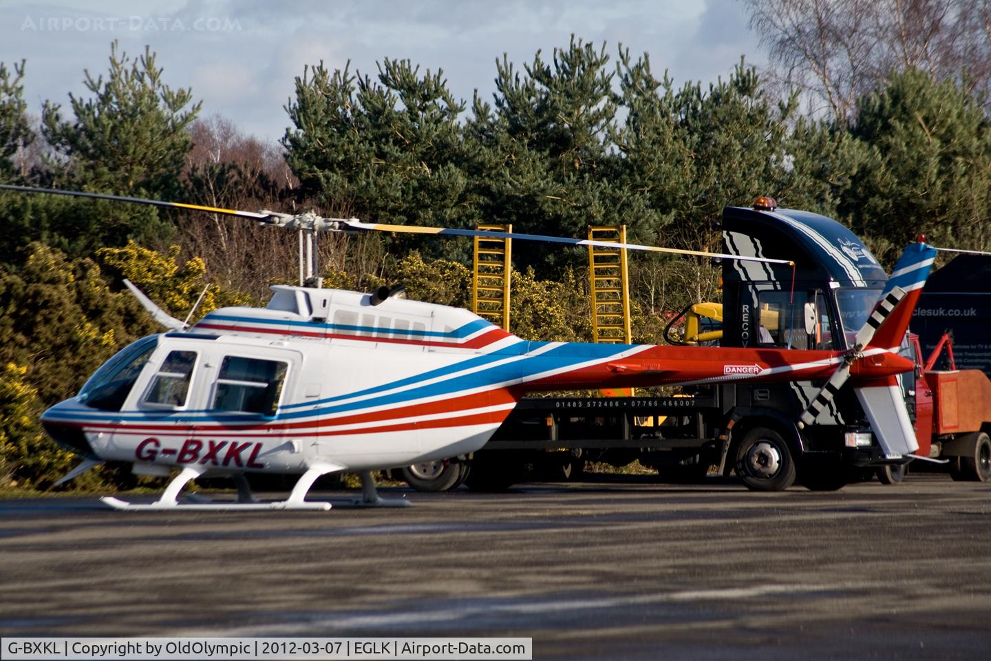 G-BXKL, 1980 Bell 206B JetRanger II C/N 3006, On the set of the film 