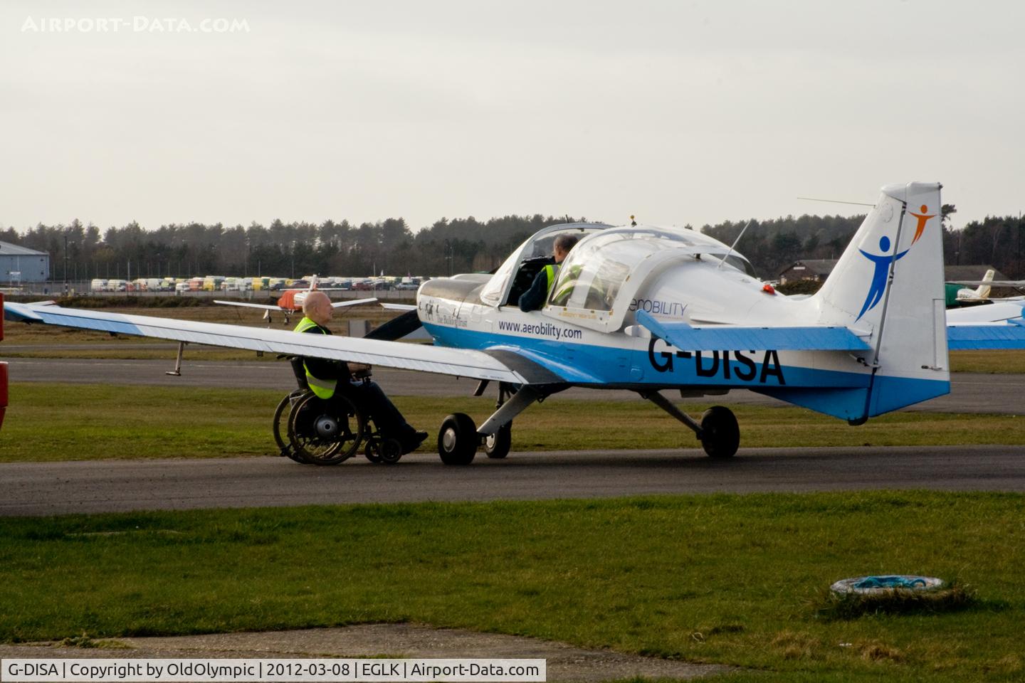 G-DISA, 1983 Scottish Aviation Bulldog Series 120 Model 125 C/N BH120/435, In use with Aerobility