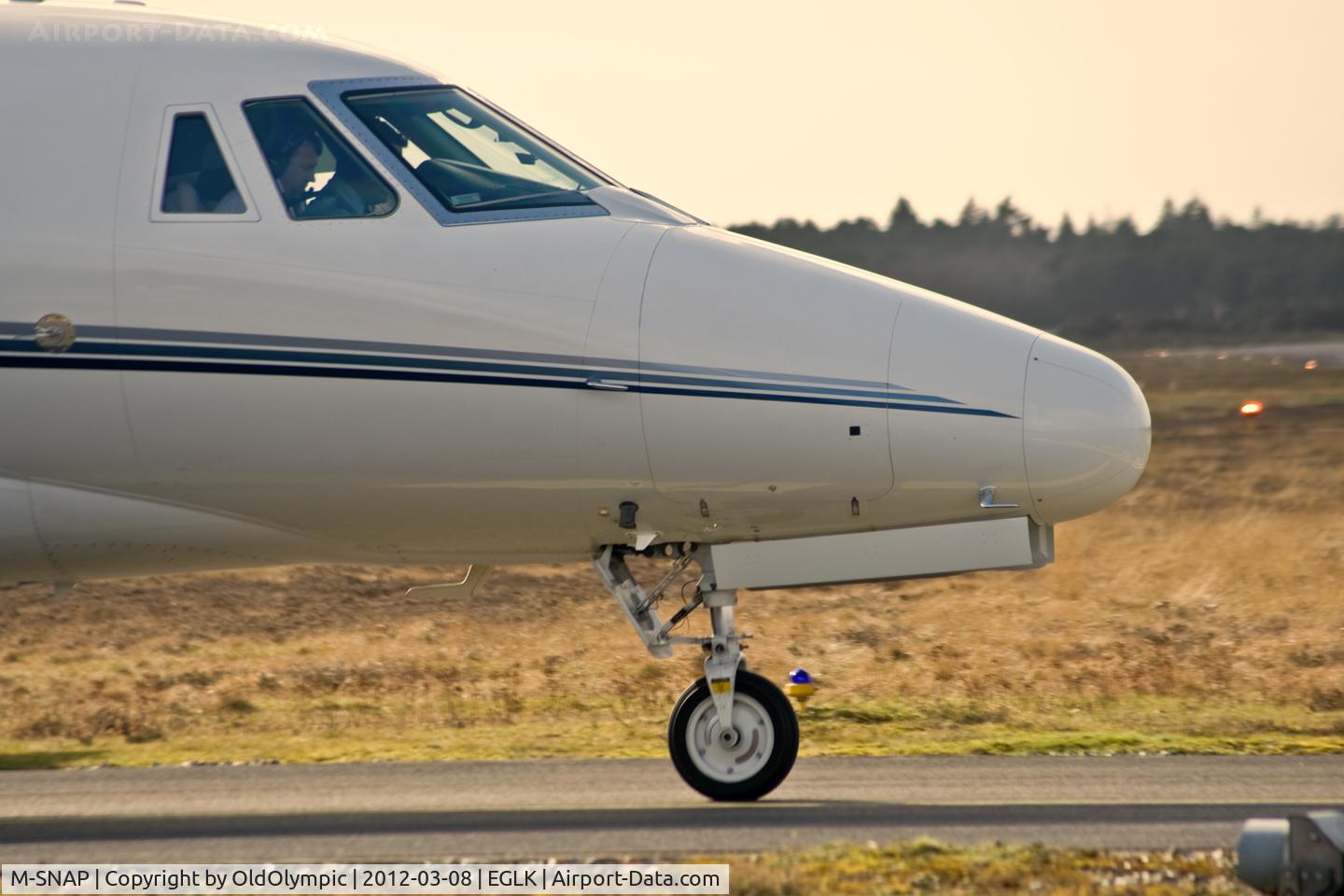 M-SNAP, 2008 Cessna 560XL Citation XLS C/N 560-5770, Nose shot