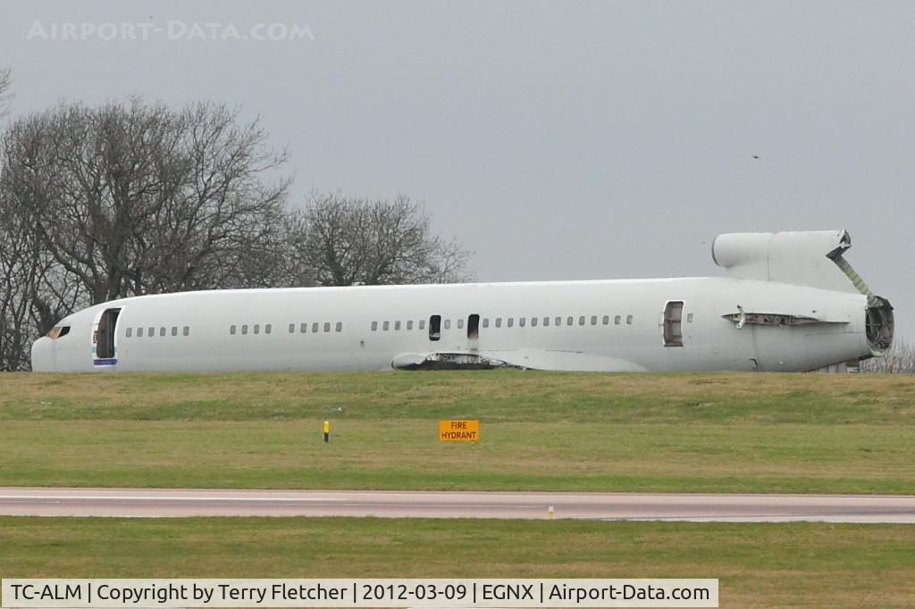 TC-ALM, 1971 Boeing 727-230 C/N 20431, Boeing 727-230, c/n: 20431 on the Fire Dump at East Midlands Airport since 1997 - ex D-ABDI , N878UM , TC-ALB , TC-JUH , TC-IKO