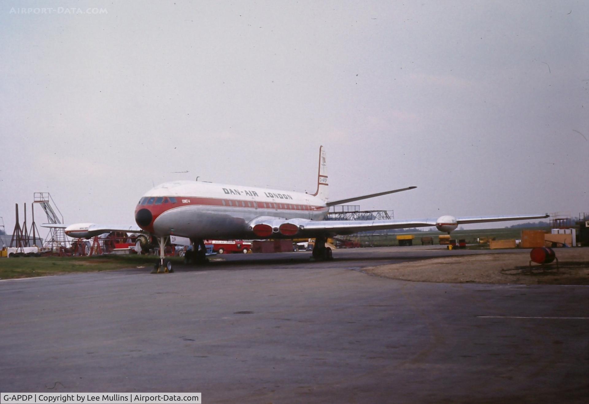 G-APDP, De Havilland DH.106 Comet 4 C/N 6417, Dan-Air, Lasham C1972