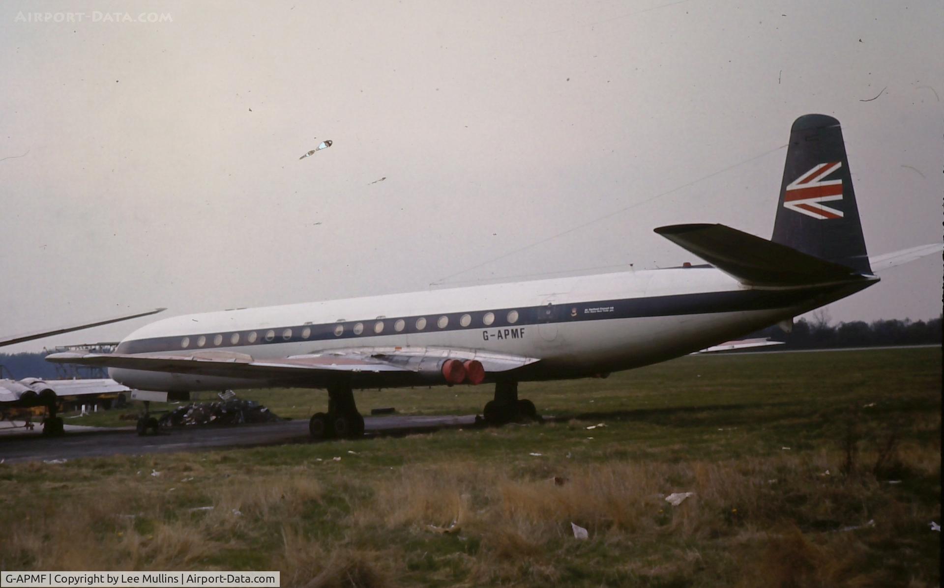 G-APMF, 1959 De Havilland DH.106 Comet 4B C/N 6426, Ex-BEA, at Lasham C1972