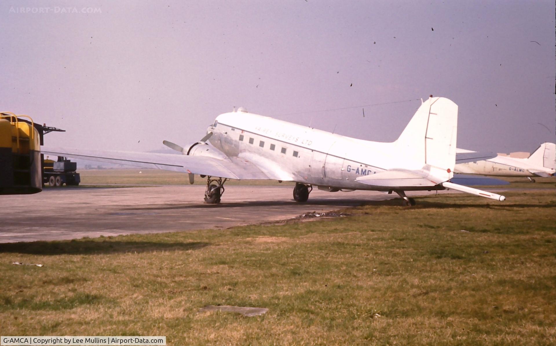 G-AMCA, 1945 Douglas DC-3C-R-1830-90C (C-47B) C/N 32966, Fairey Surveys at White Waltham C1970